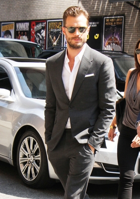 JAMIE DORNAN ATTENDS THE LATE SHOW WITH STEPHEN COLBERT - AUGUST 4TH ...